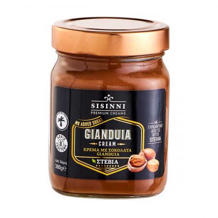 Gianduia κρέμα κακάο με στέβια χωρίς γλουτένη χωρίς ζάχαρη 380g